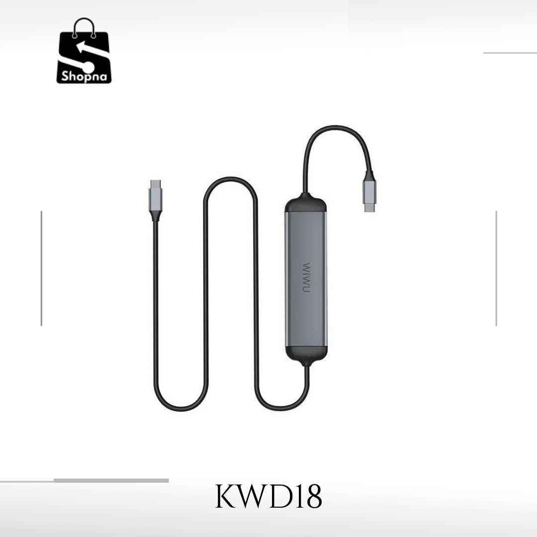 WIWU Alpha 521H 5in1 USB Type-C Hub | Shopna Online Store .