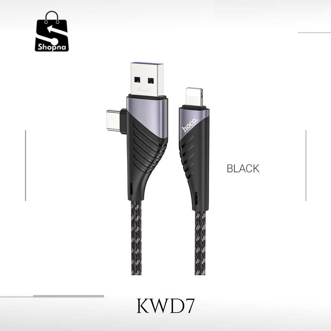 Cable 2-in-1 USB / Type-C to Lightning “U95 Freeway” PD 20W | Shopna Online Store .