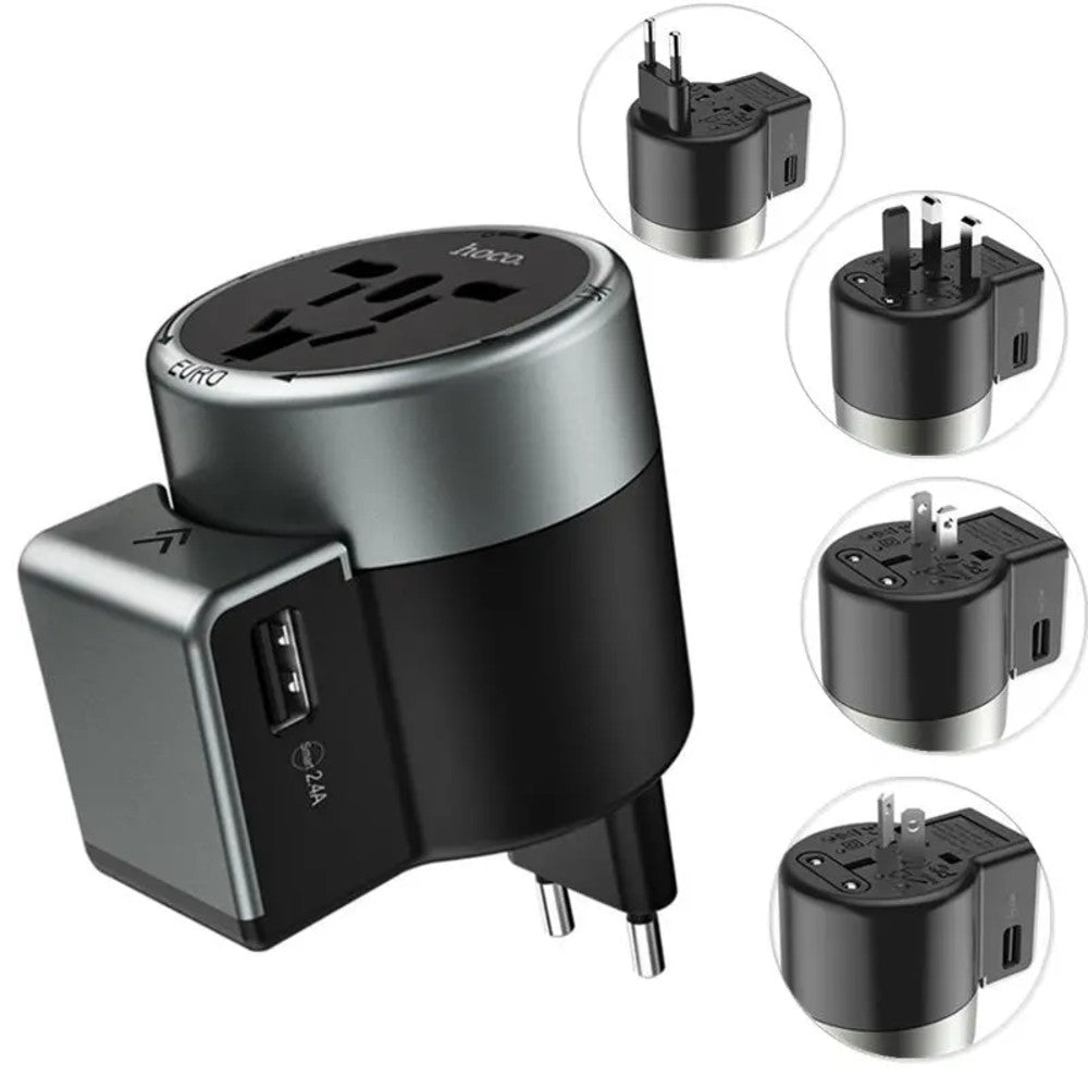 hoco. AC4 Dual Port Universal Travel Charger | Shopna Online Store .