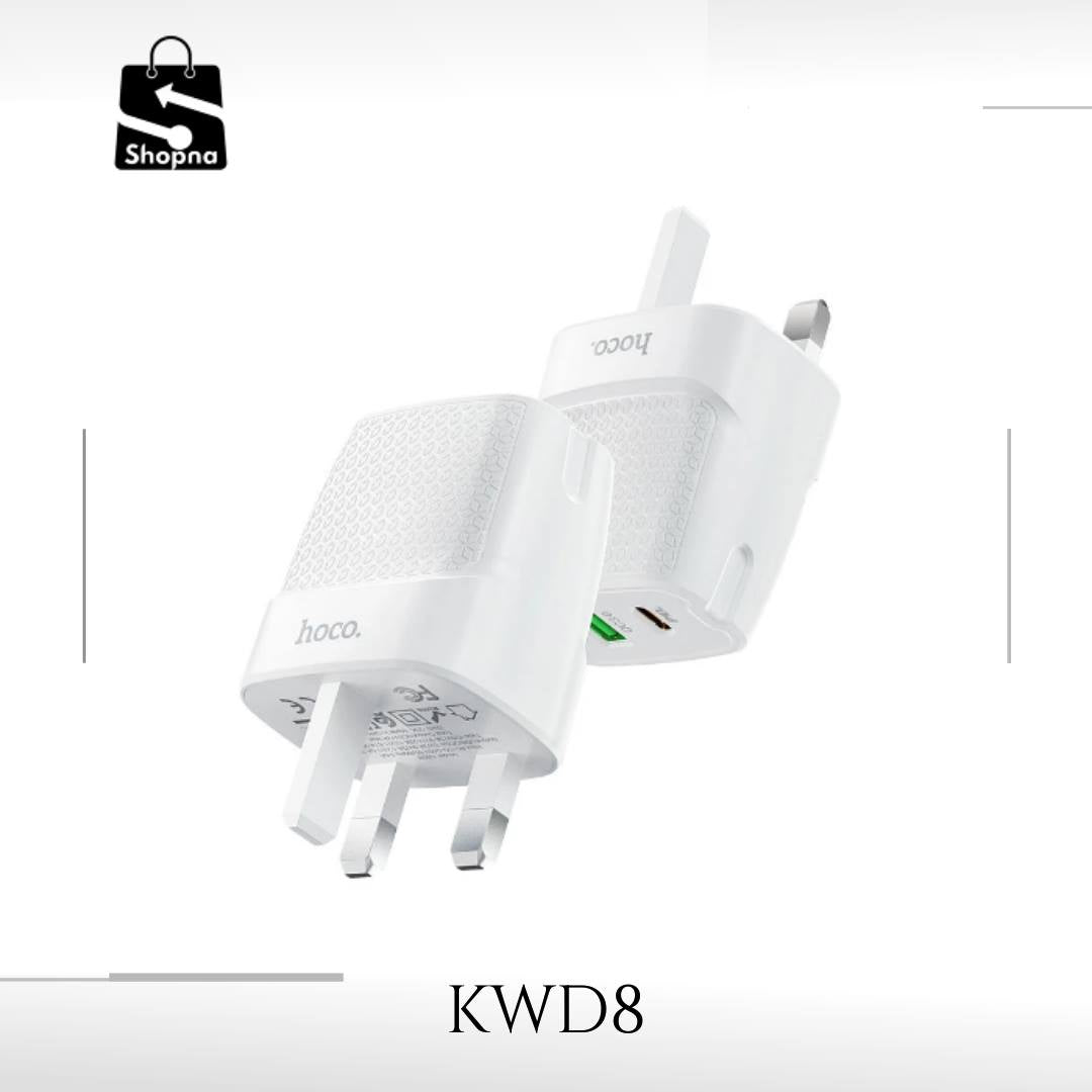 Wall charger “C85B Bright” PD20W + QC3.0 UK plug | Shopna Online Store .