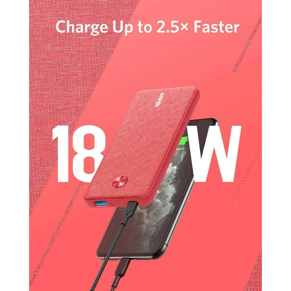 ANKER PowerCore III Sense 10K PD -Red Fabric | Shopna Online Store .