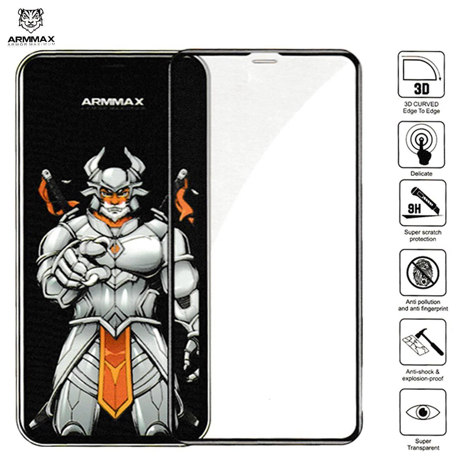 ARMMAX iPhone 11 Pro Silicone 3D Anti-Shock Tempered Screen Protector | Shopna Online Store .