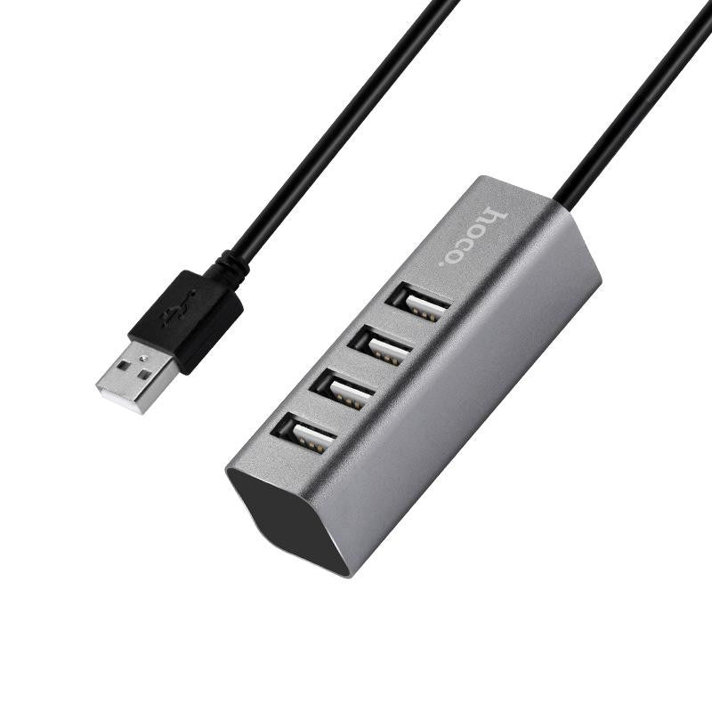 hoco.USB hub “HB1” USB-A to four ports USB 2.0 charging and data sync | Shopna Online Store .