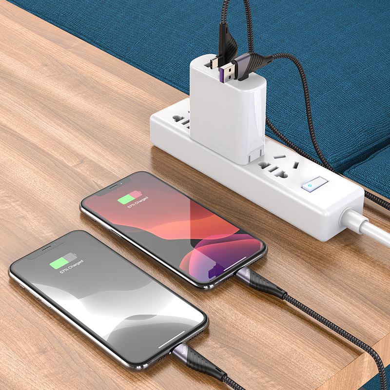 Cable 2-in-1 USB / Type-C to Lightning “U95 Freeway” PD 20W | Shopna Online Store .