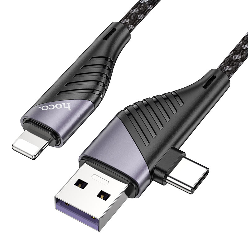 Cable 2-in-1 USB / Type-C to Lightning “U95 Freeway” PD 20W | Shopna Online Store .