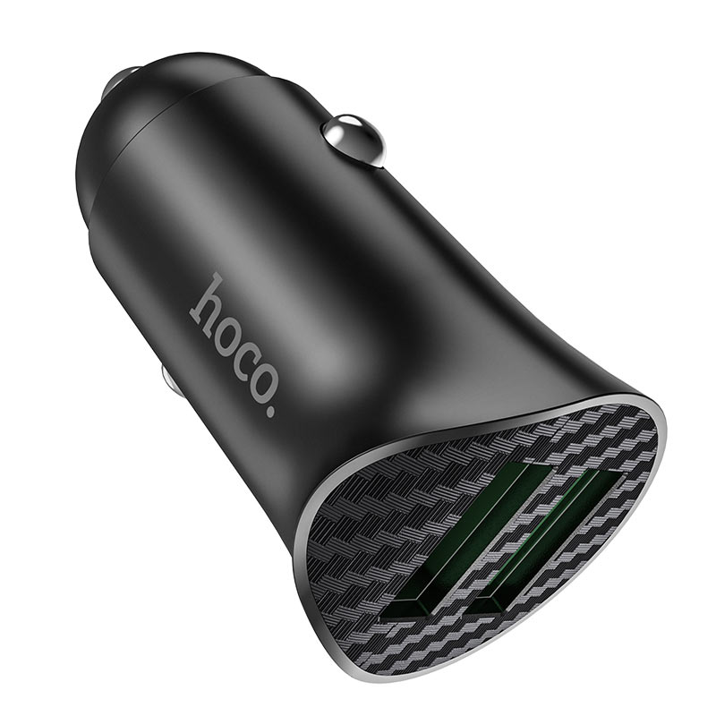 hoco. Car charger “Z39 Farsighted” QC3.0 dual port set with cable | Shopna Online Store .