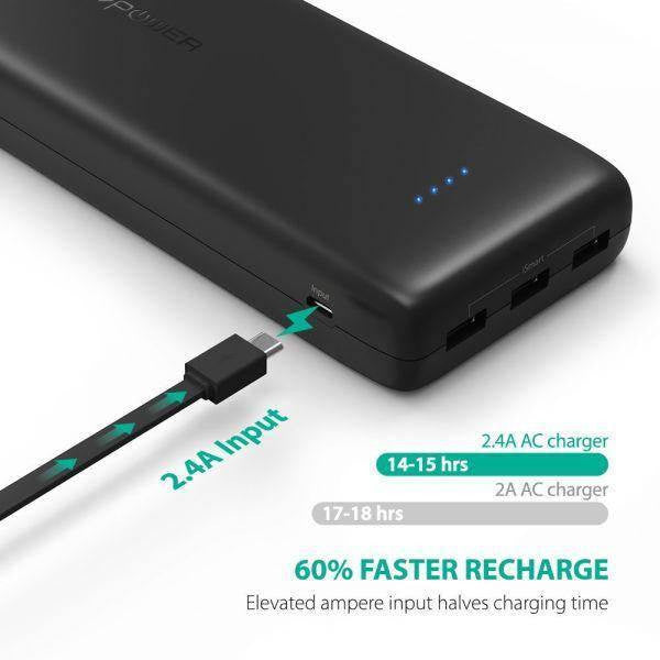 RAVPOWER 32000mAh 3-Port Power Bank | Shopna Online Store .